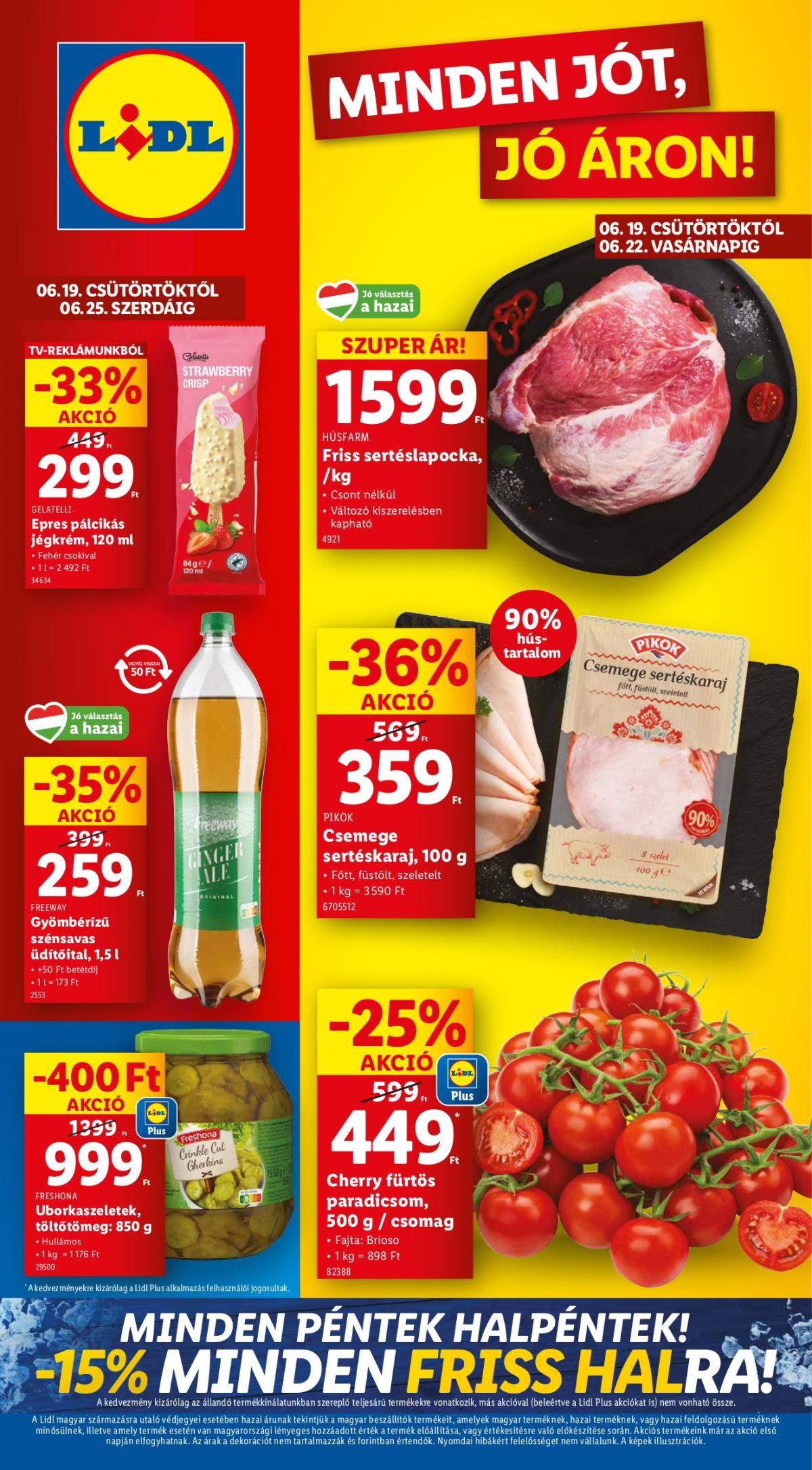Lidl akciós újság, érvényes 06.19. - 06.25.