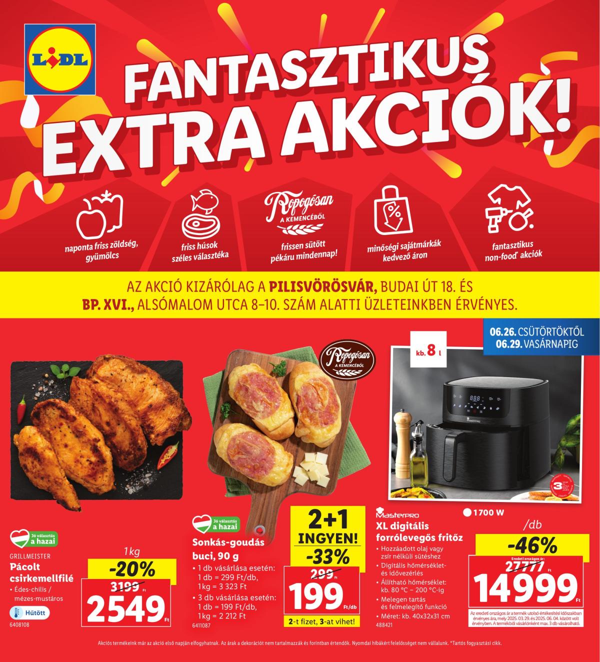 Lidl - Pilisvörösvár, Budapest akciós újság, érvényes 06.26. - 06.29.