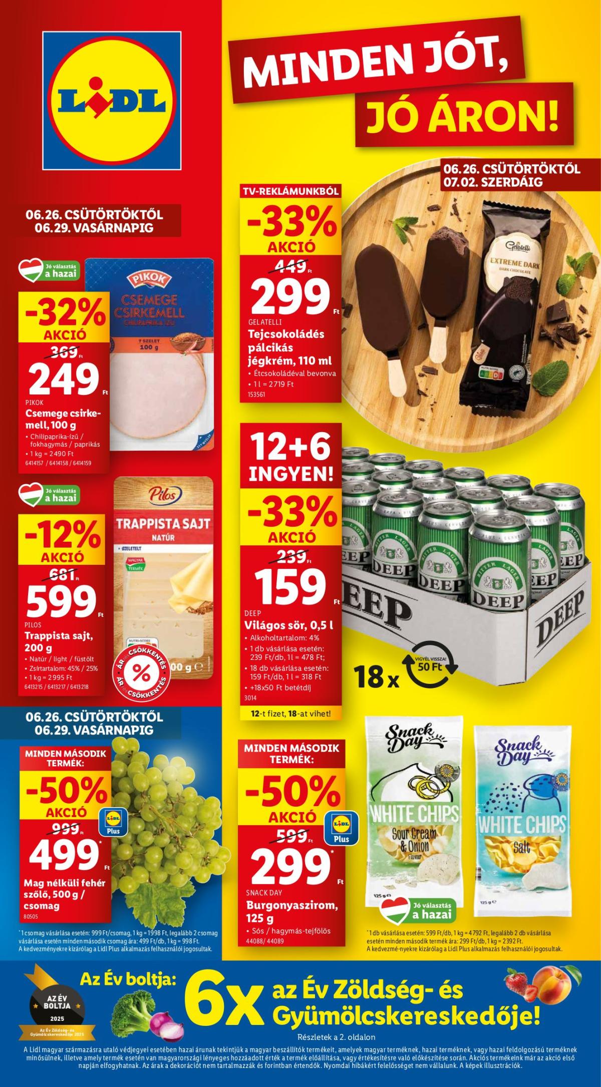 Lidl akciós újság, érvényes 06.26. - 07.02.