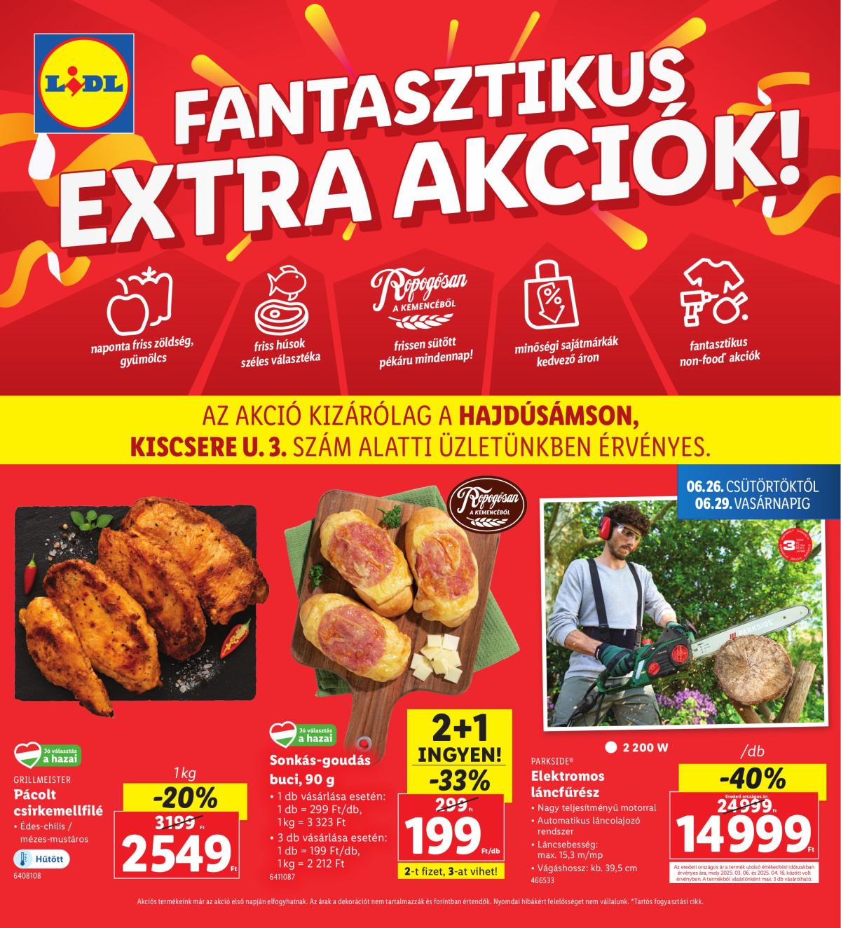 Lidl - Hajdúsámson akciós újság, érvényes 06.26. - 06.29.