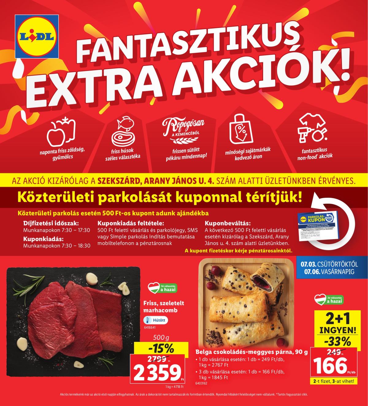 Lidl - Szekszárd akciós újság, érvényes 07.03. - 07.06.