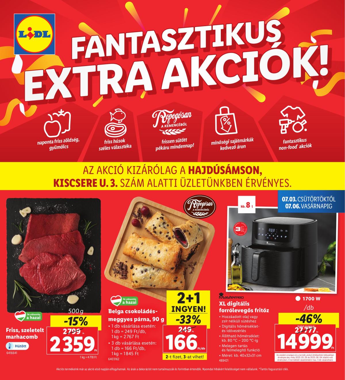 Lidl - Hajdúsámson akciós újság, érvényes 07.03. - 07.06.