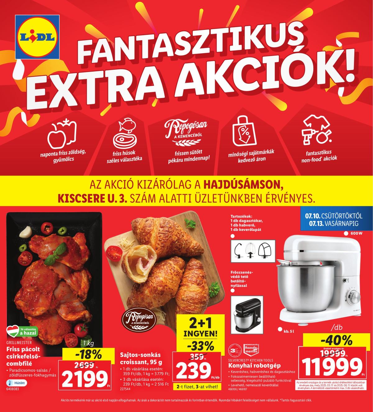 Lidl - Hajdúsámson akciós újság, érvényes 07.10. - 07.13.