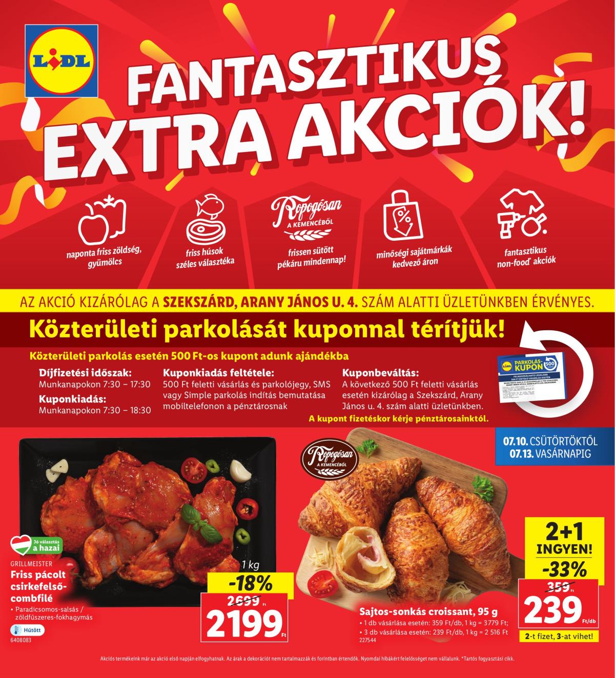Lidl - Szekszárd akciós újság, érvényes 07.10. - 07.13.