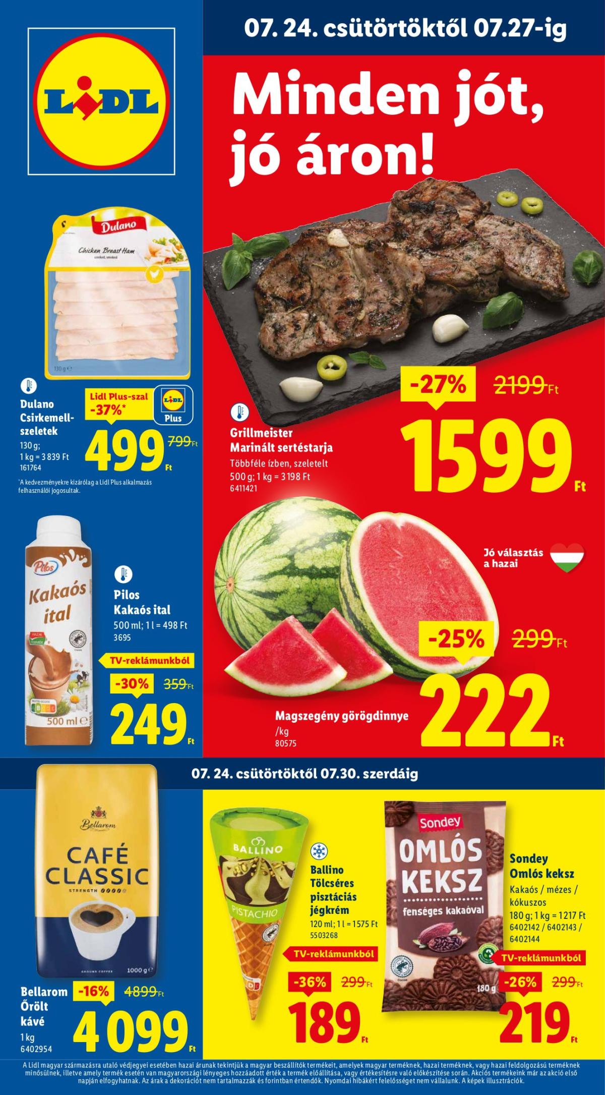 Lidl akciós újság, érvényes 07.24. - 07.30.