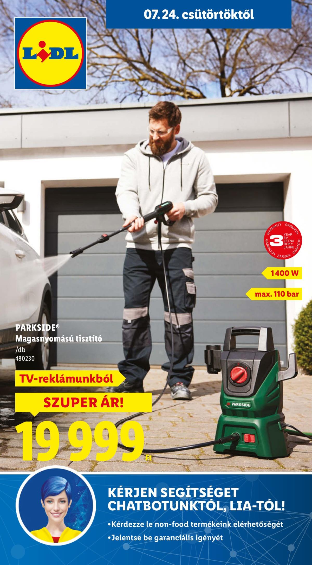 Lidl - Nonfood akciós újság, érvényes 07.24. - 07.30.