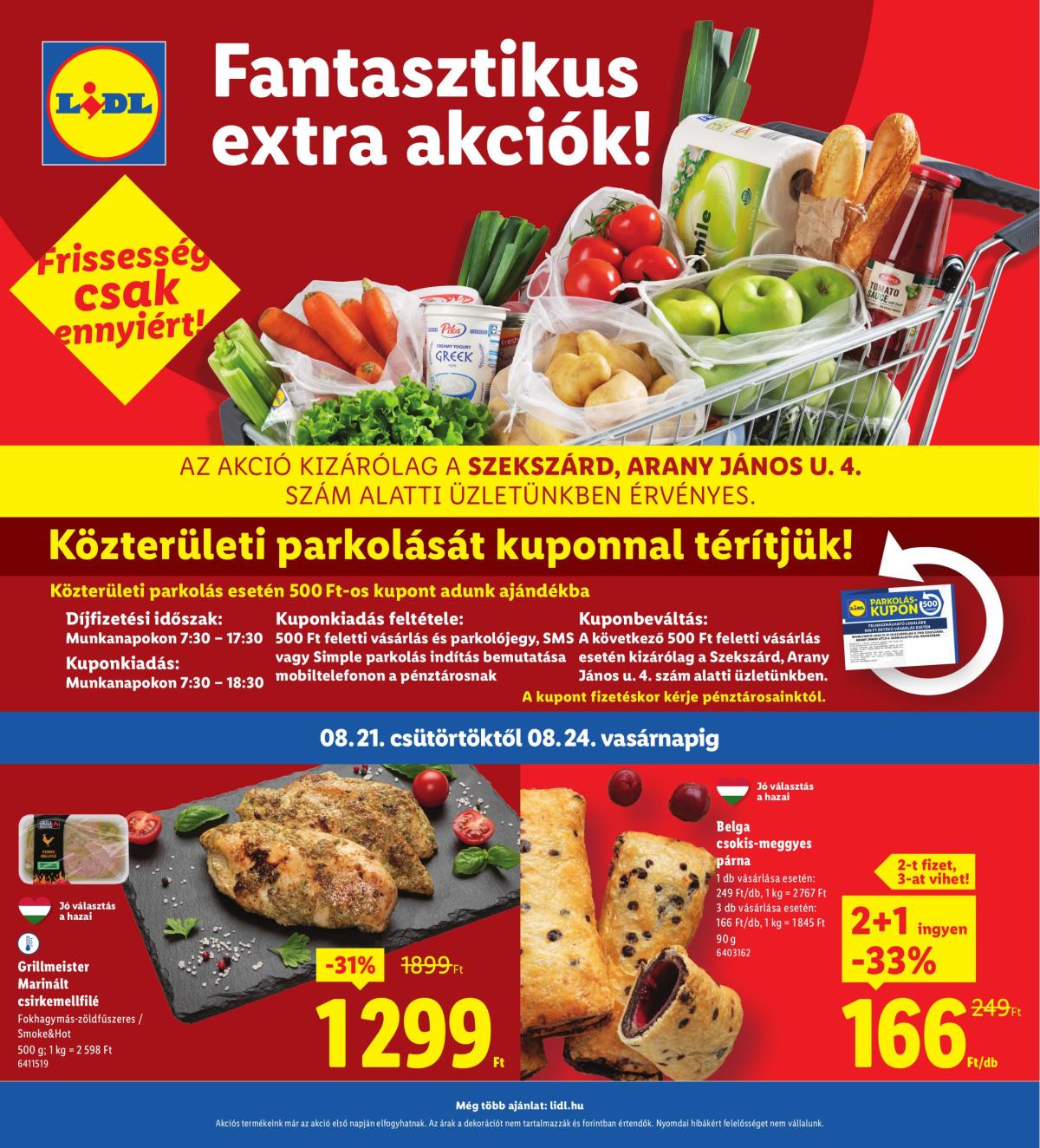 Lidl - Szekszárd akciós újság, érvényes 08.21. - 08.24.