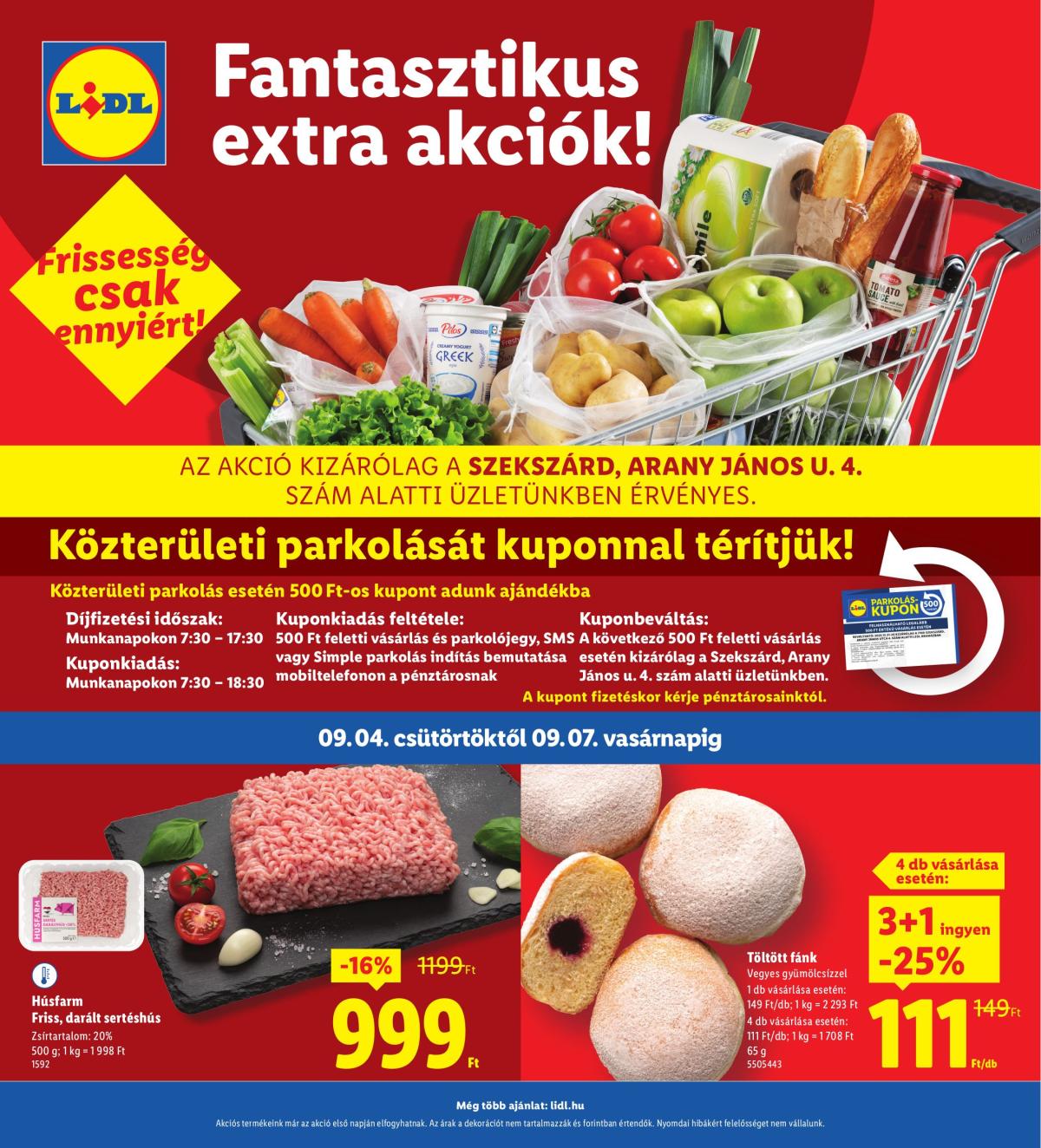 Lidl - Szekszárd akciós újság, érvényes 09.04. - 09.07.