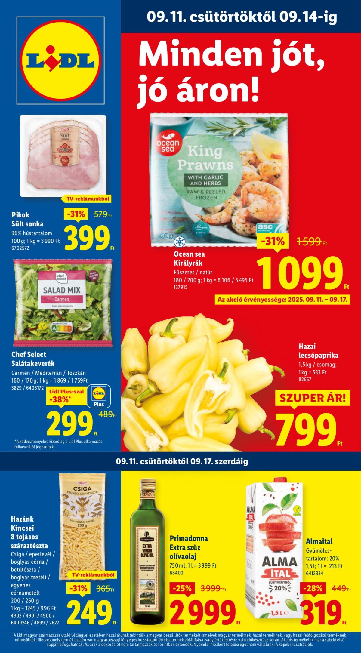 Lidl akciós újság, érvényes 09.11. - 09.17.