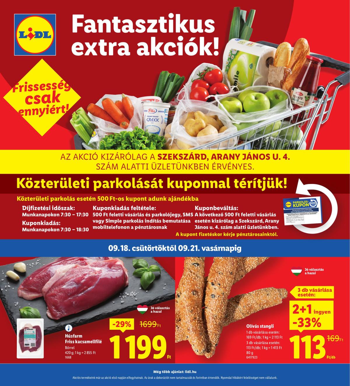 Lidl - Szekszárd akciós újság, érvényes 09.18. - 09.21.