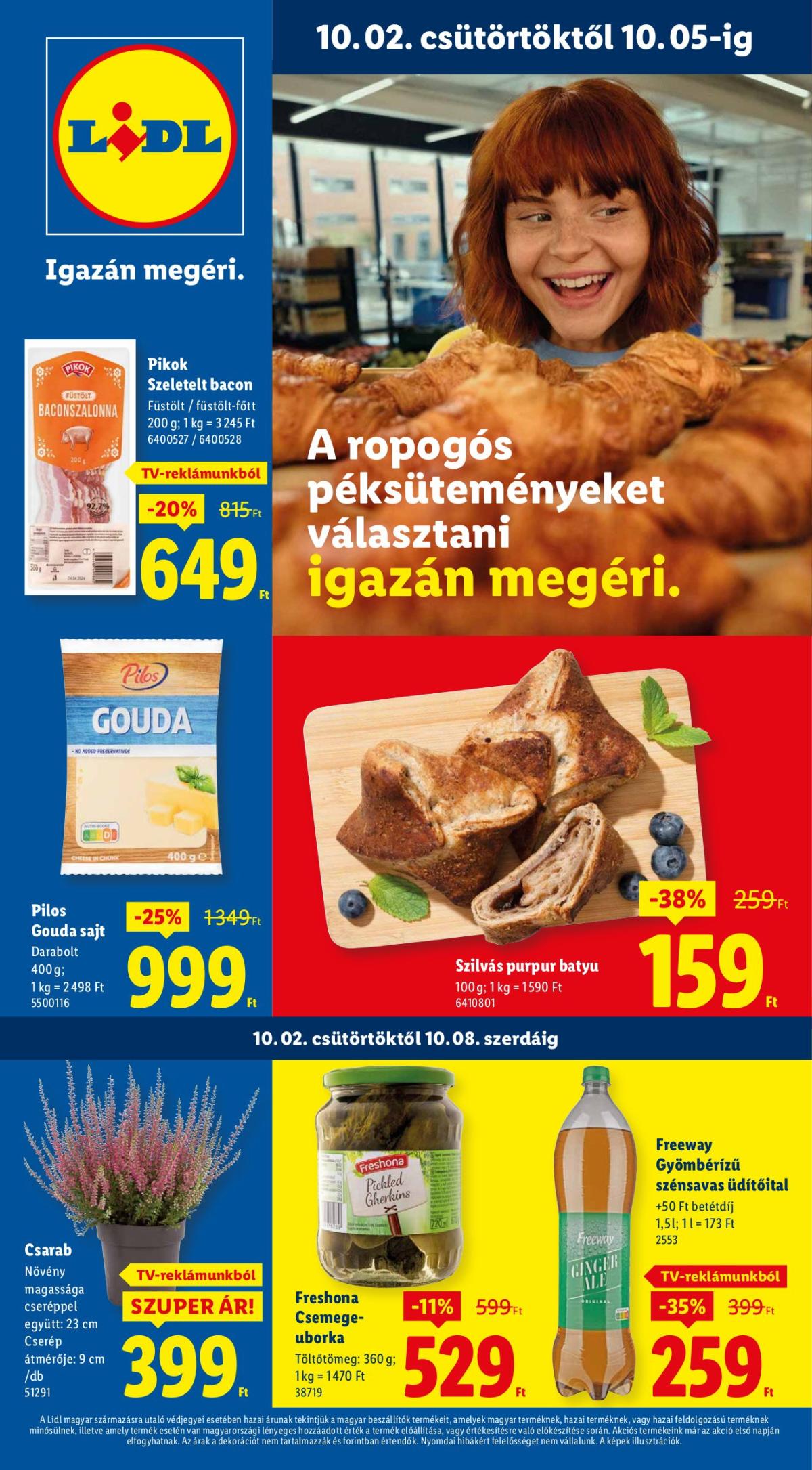 Lidl akciós újság, érvényes 10.02. - 10.08.