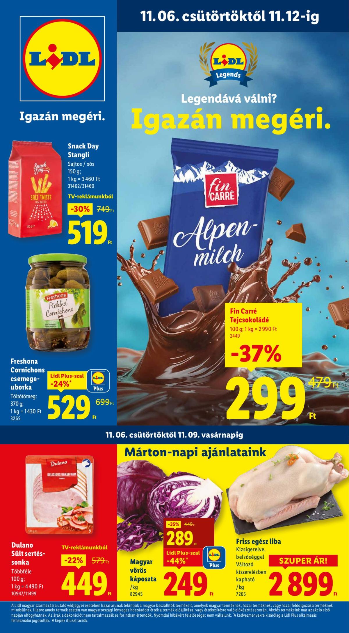 Lidl akciós újság, érvényes 11.06. - 11.12.