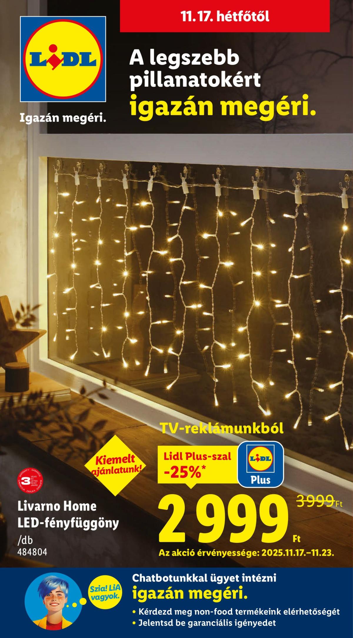 Lidl - Nonfood akciós újság, érvényes 11.13. - 11.19.