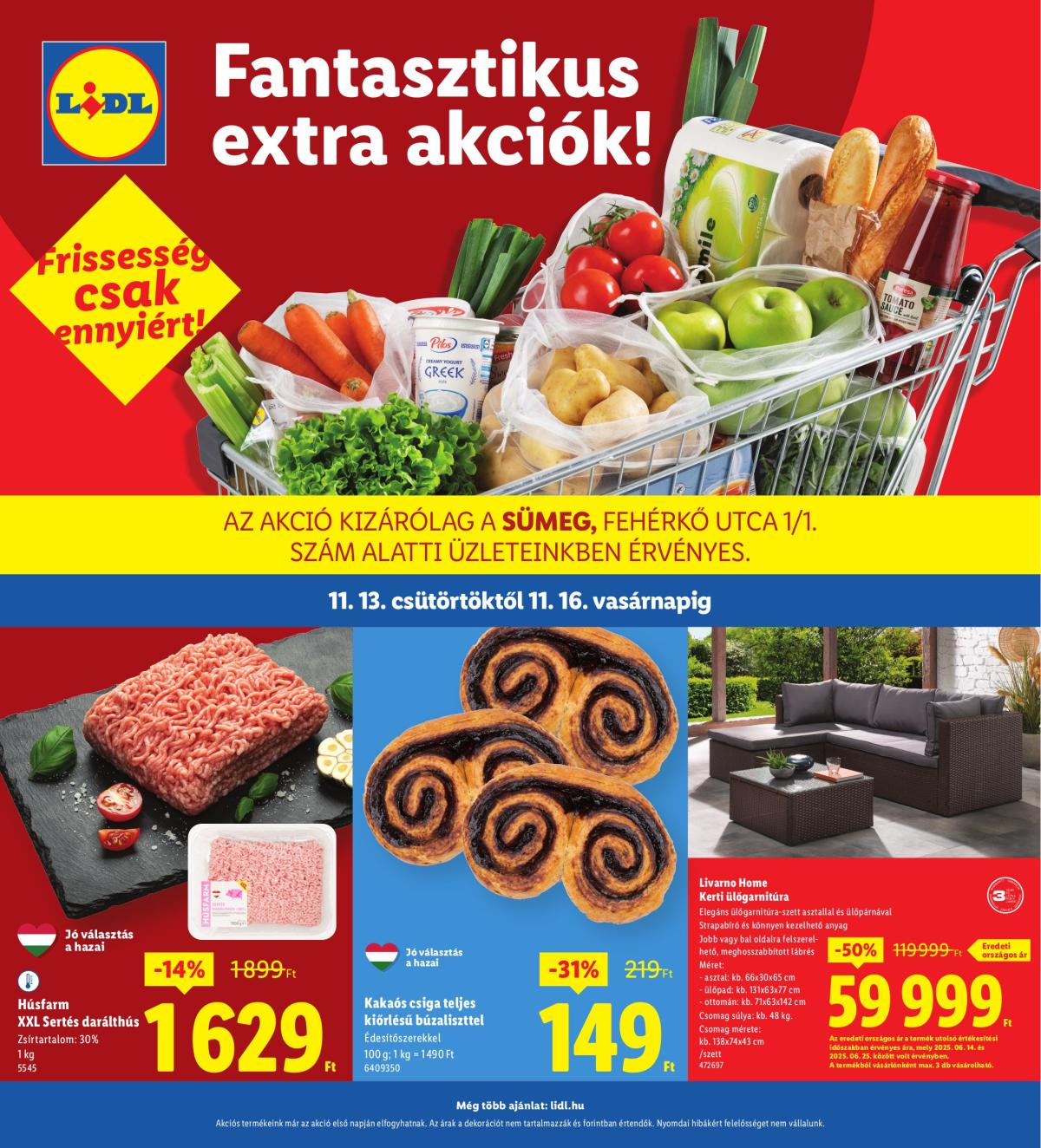 Lidl - Sümeg akciós újság, érvényes 11.13. - 11.16.