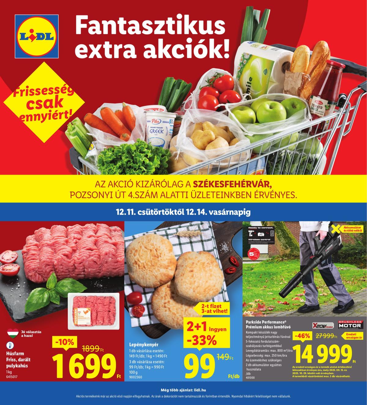 Lidl - Székesfehérvár akciós újság, érvényes 12.11. - 12.14.