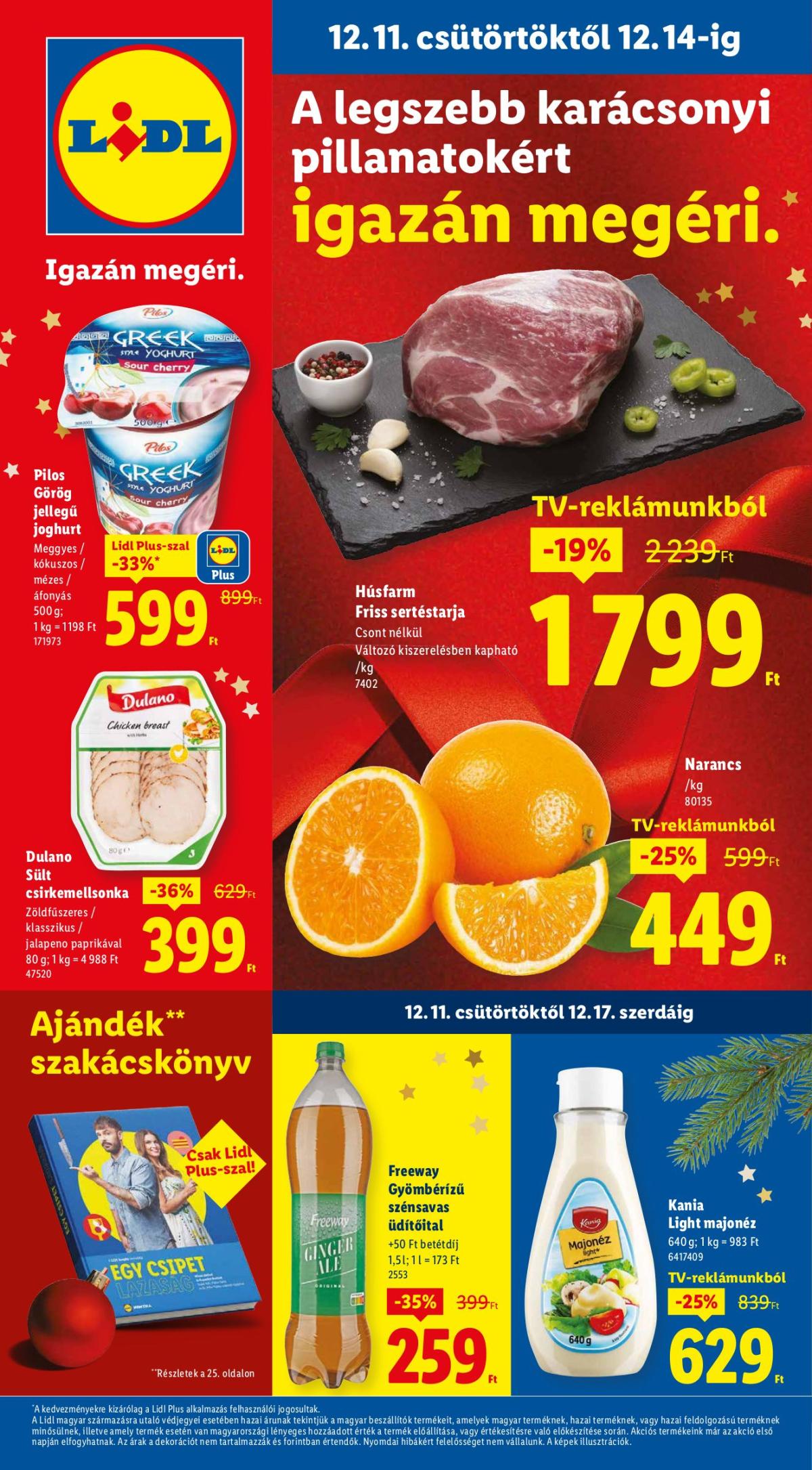 Lidl akciós újság, érvényes 12.11. - 12.17.