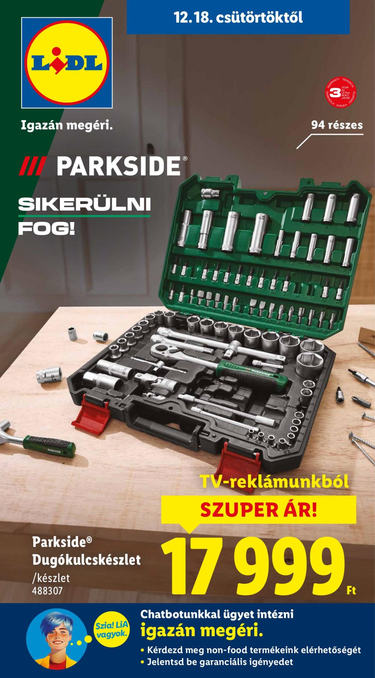 Lidl - Nonfood akciós újság, érvényes 12.18. - 12.23.