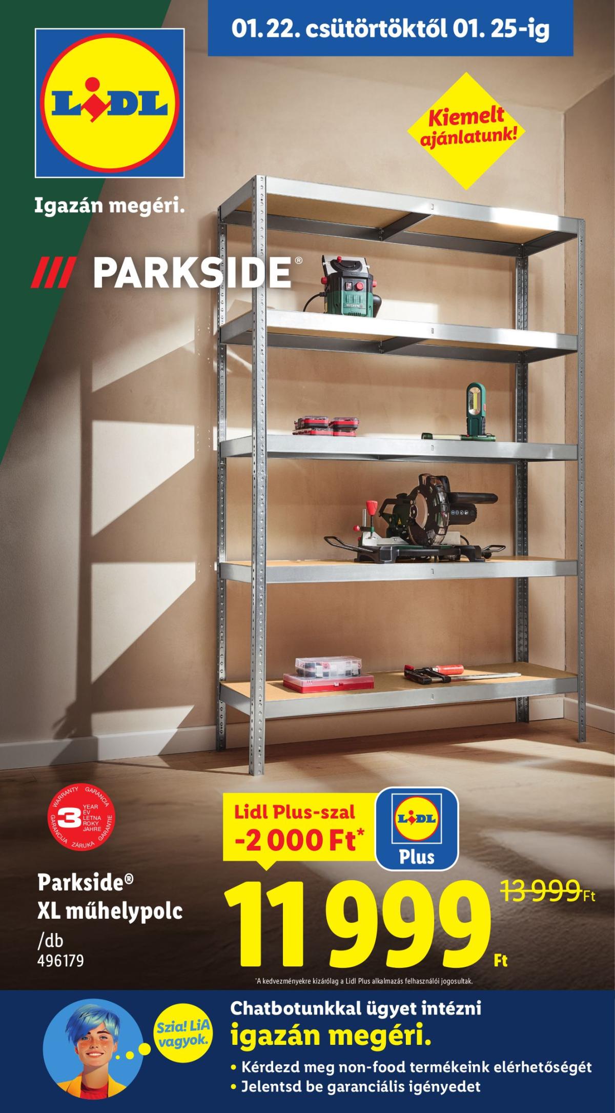 Lidl - Nonfood akciós újság, érvényes 01.22. - 01.28.