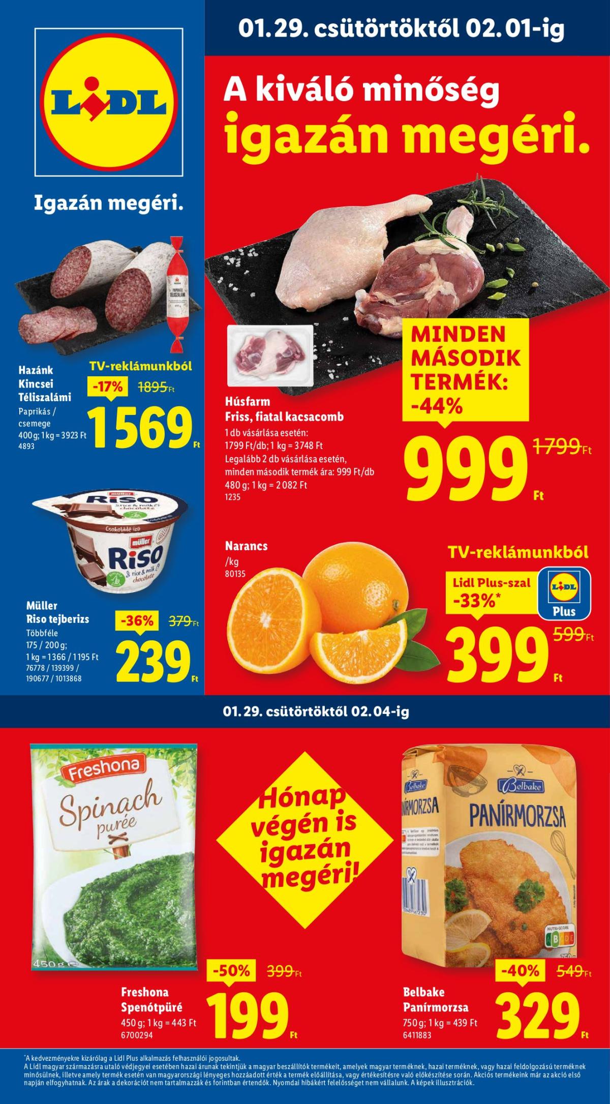 Lidl akciós újság, érvényes 01.29. - 02.04.