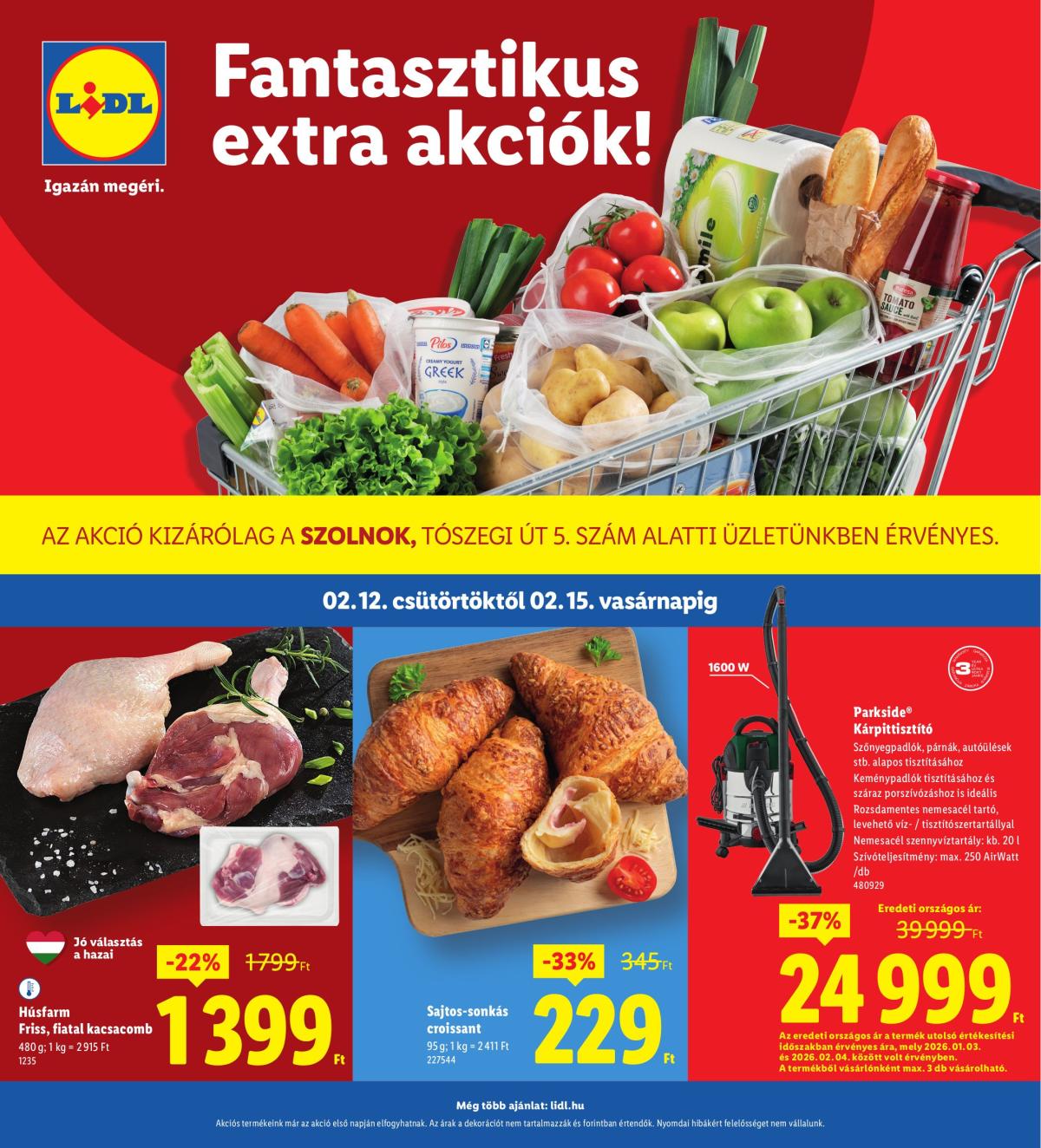 Lidl - Szolnok akciós újság, érvényes 2026.02.12. - 2026.02.15.