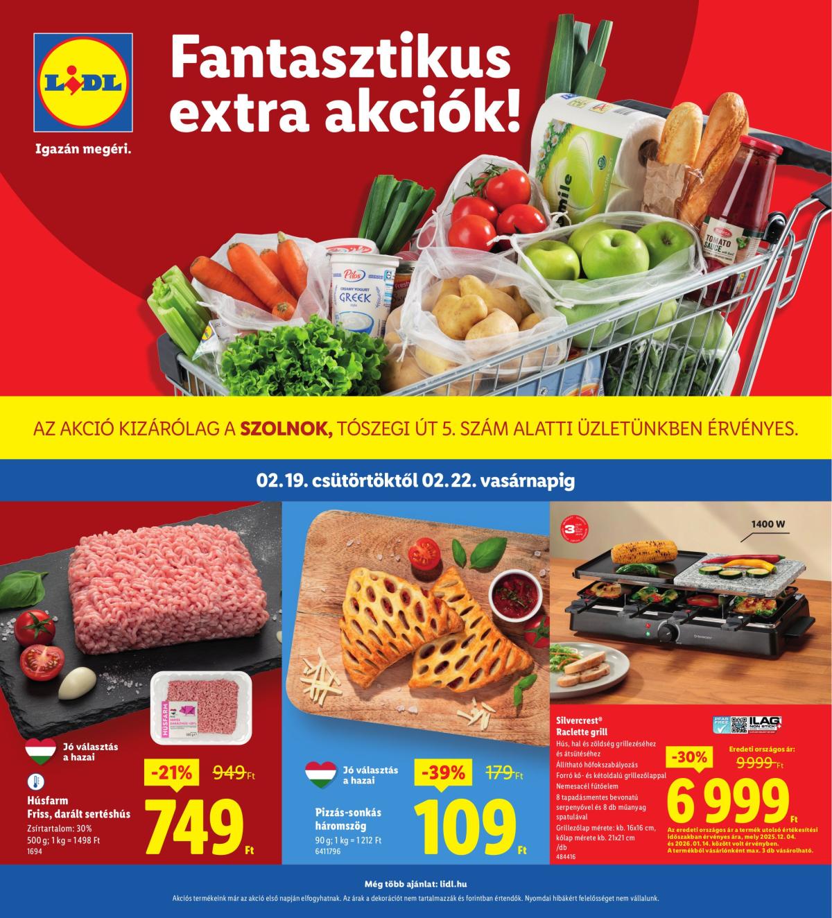 Lidl - Szolnok akciós újság, érvényes 2026.02.19. - 2026.02.22.
