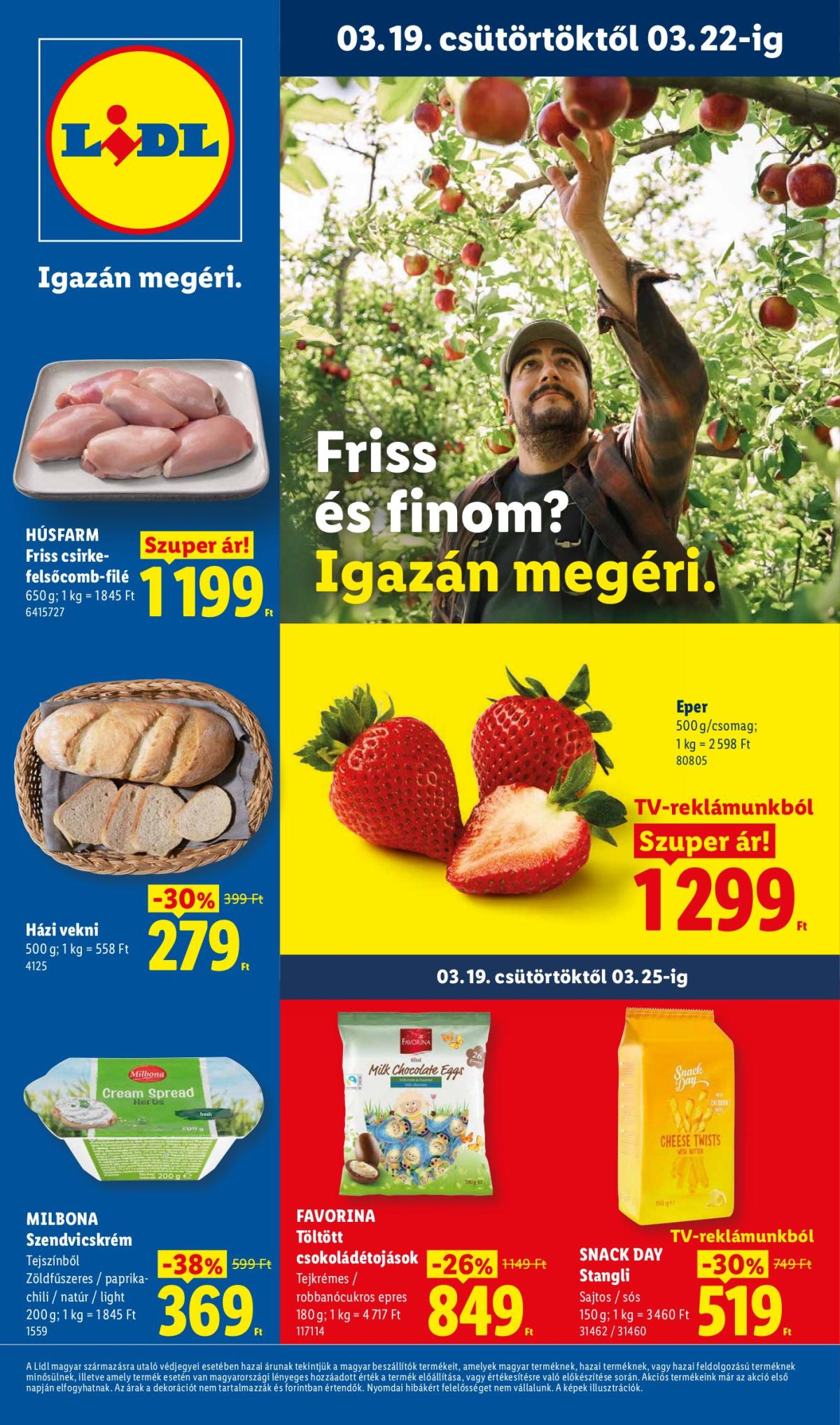 Lidl akciós újság, érvényes 2026.03.19. - 2026.03.25.