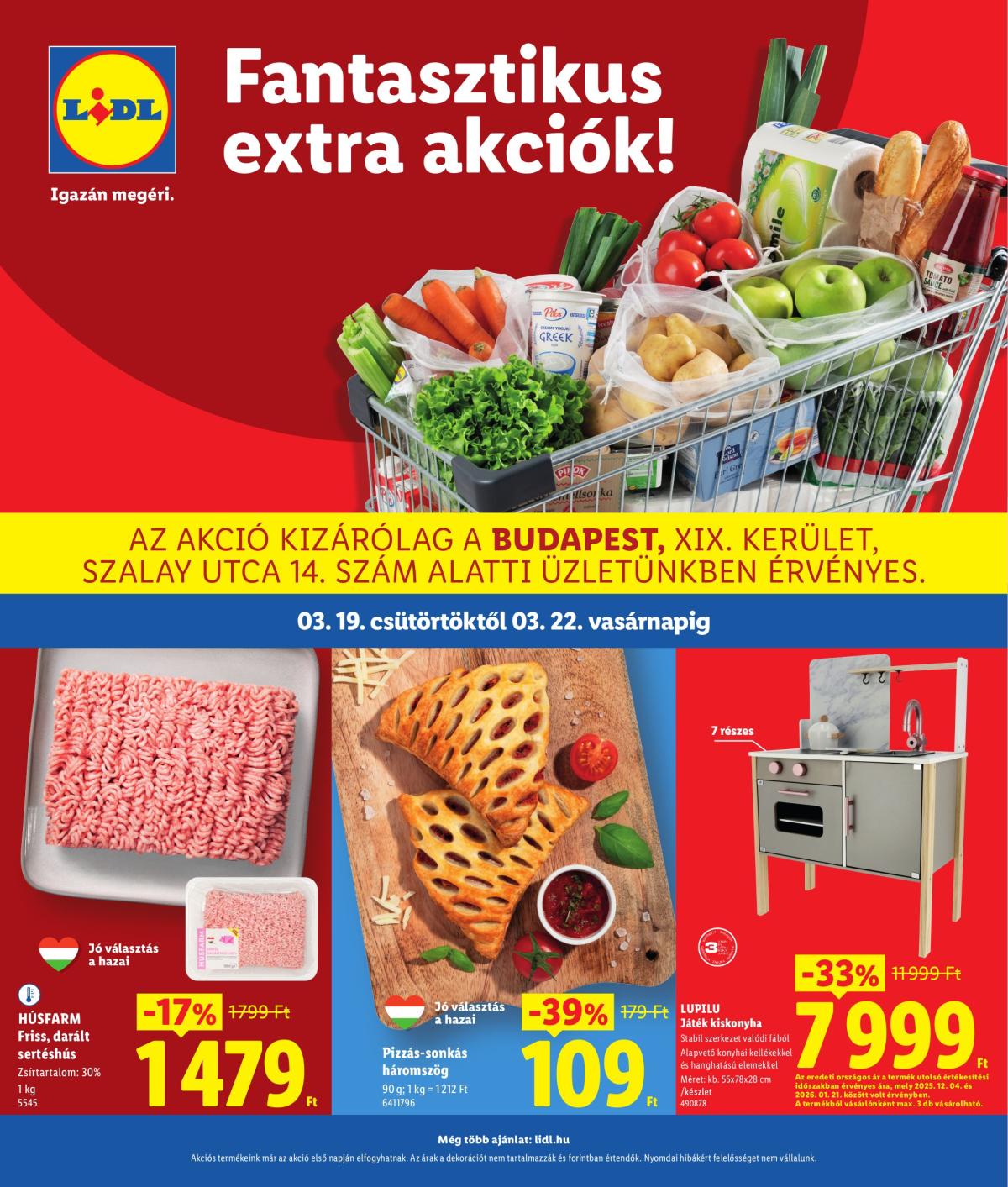 Lidl - Budapest akciós újság, érvényes 2026.03.19. - 2026.03.22.