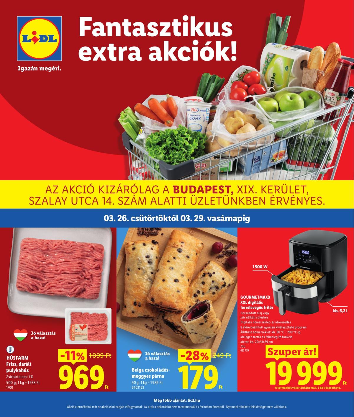 Lidl - Budapest akciós újság, érvényes 2026.03.26. - 2026.03.29.