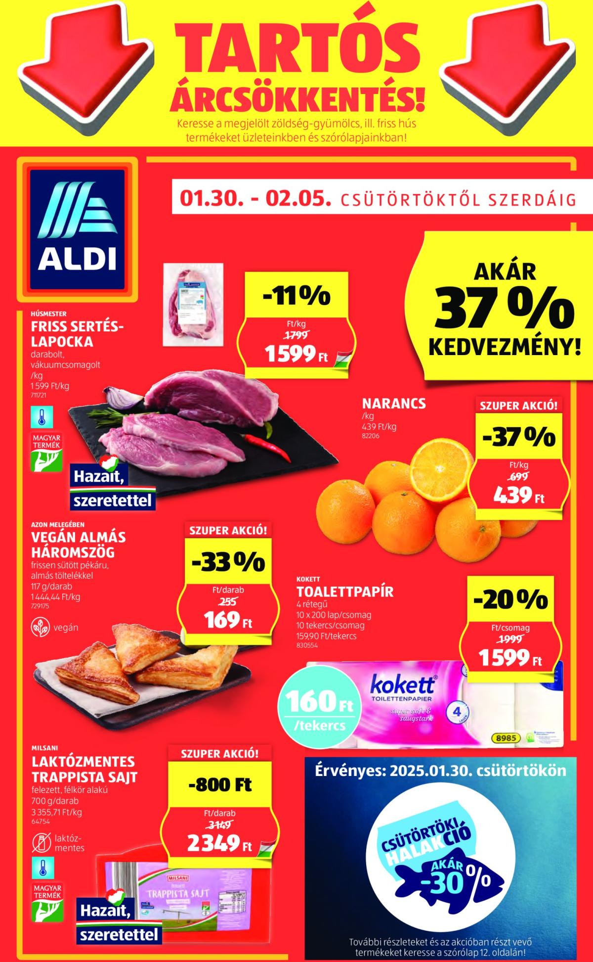 Aldi akciós újság, érvényes 01.30. - 02.05.