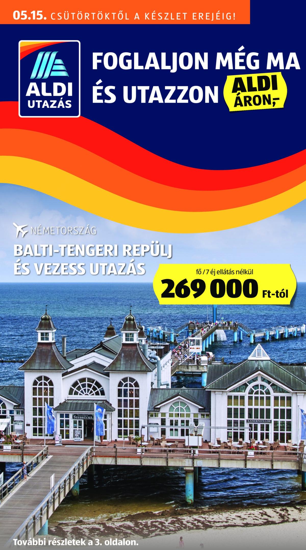 Aldi - Utazás katalógus akciós újság, érvényes 05.15. - 05.21.