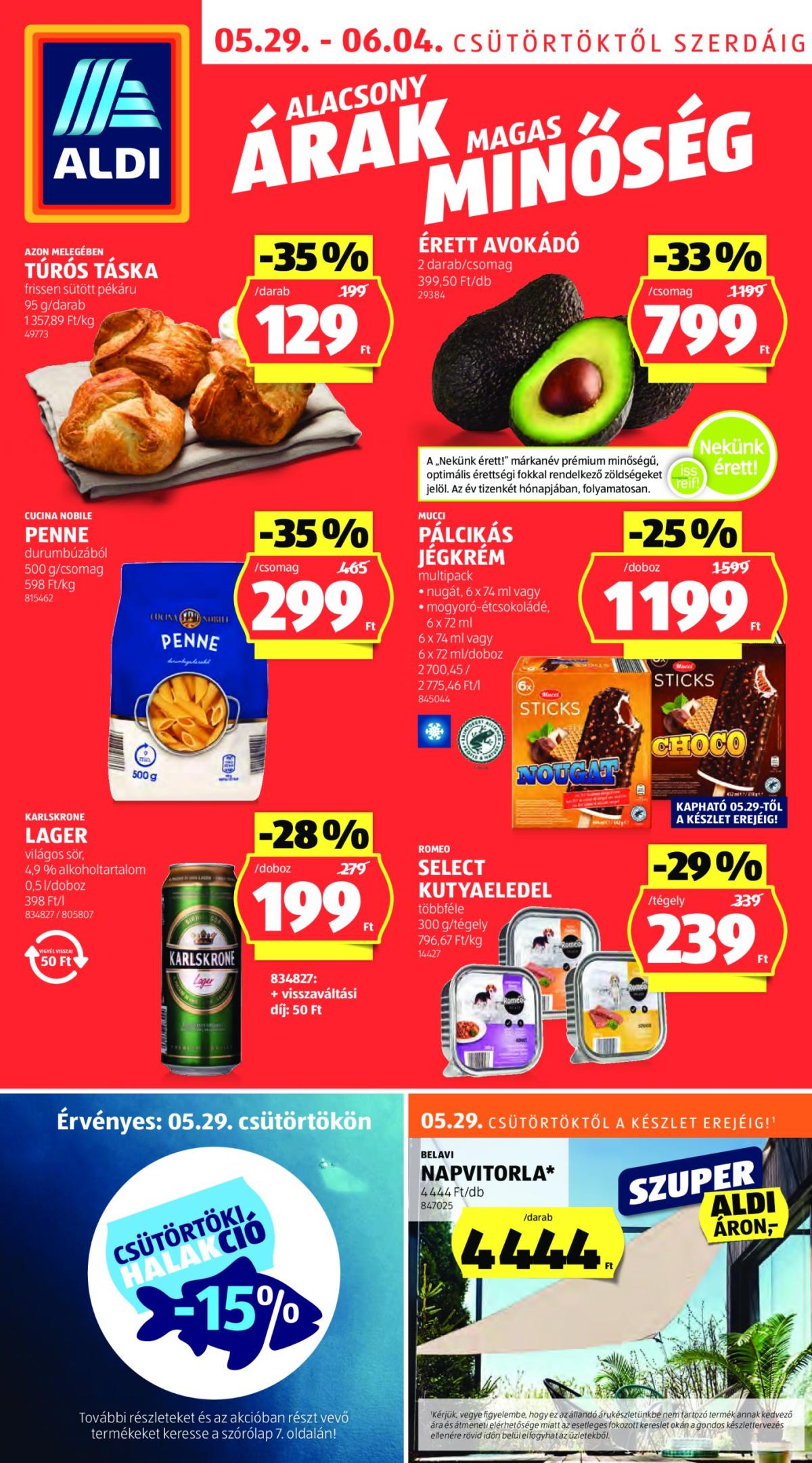 Aldi akciós újság, érvényes 05.29. - 06.04.
