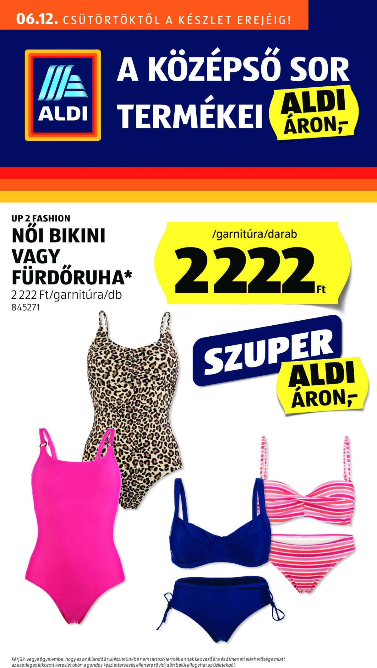 Aldi - Középső sor termékei akciós újság, érvényes 06.12. - 06.18.
