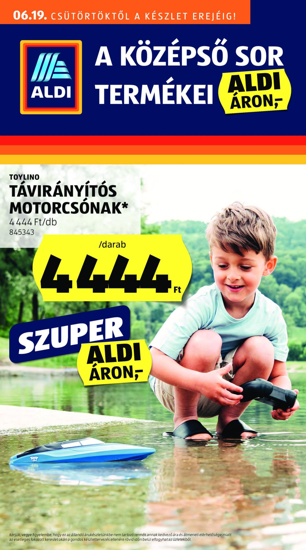 Aldi - Középső sor termékei akciós újság, érvényes 06.19. - 06.25.