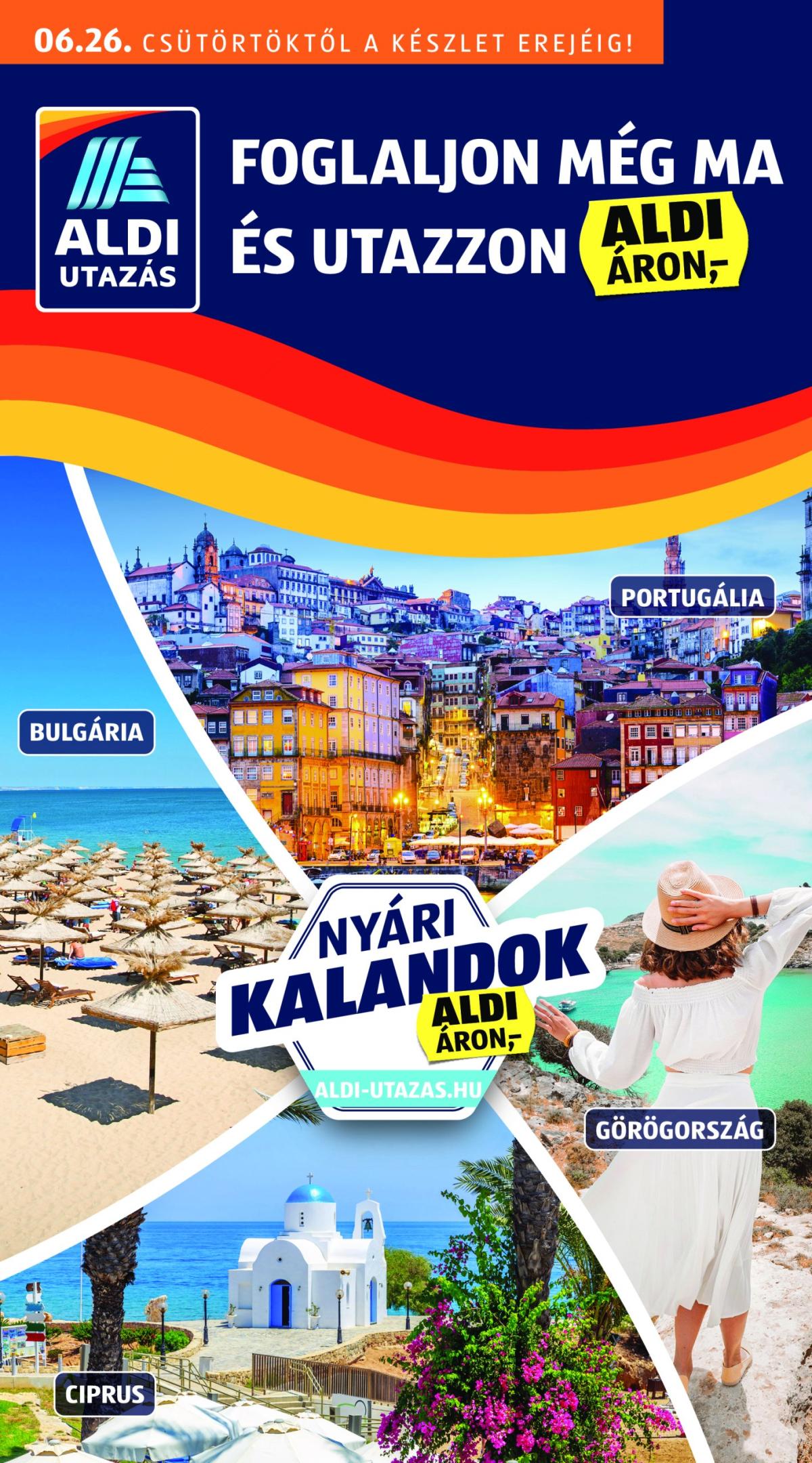 Aldi - Utazás katalógus akciós újság, érvényes 06.26. - 07.02.