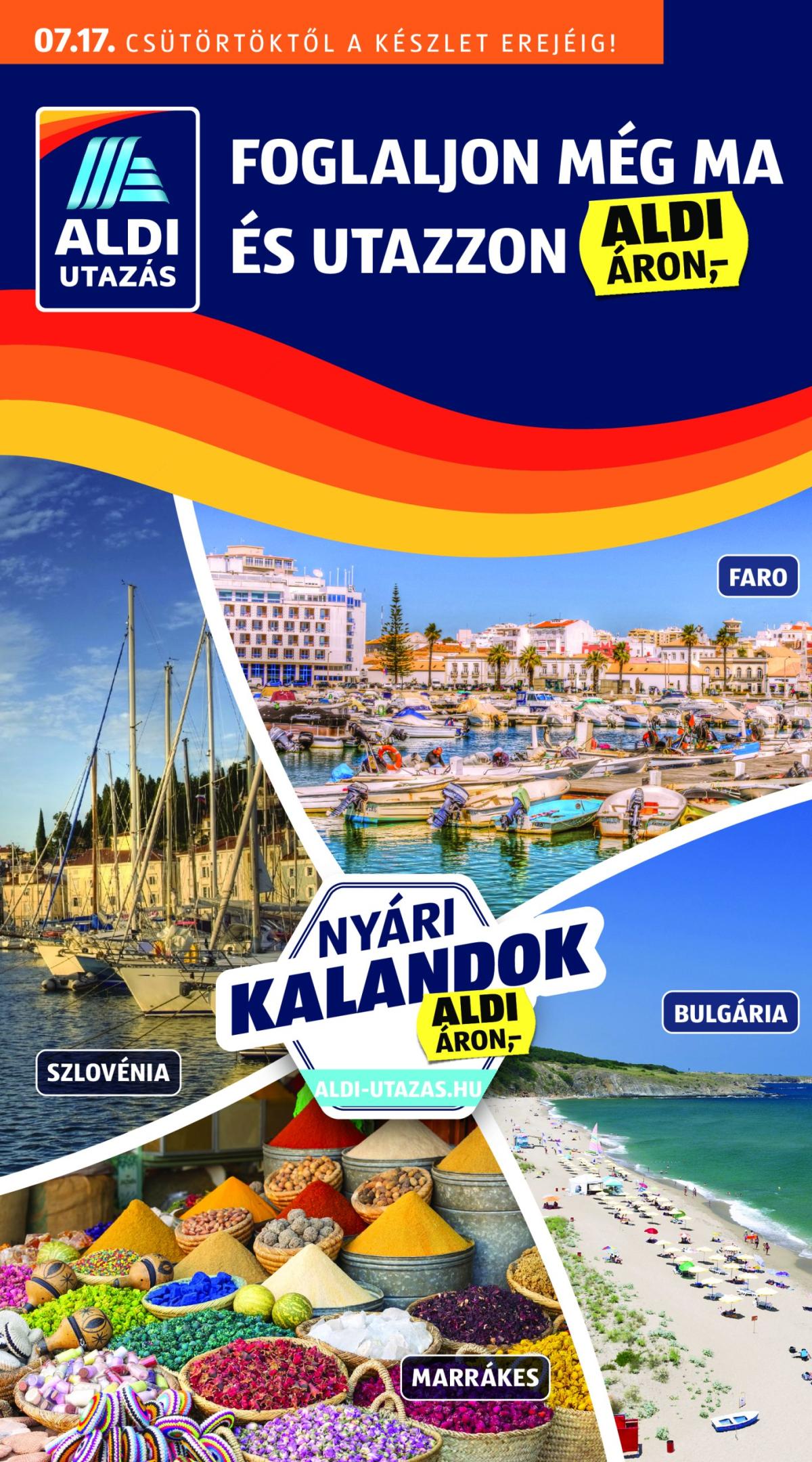 Aldi - Utazás katalógus akciós újság, érvényes 07.17. - 07.23.