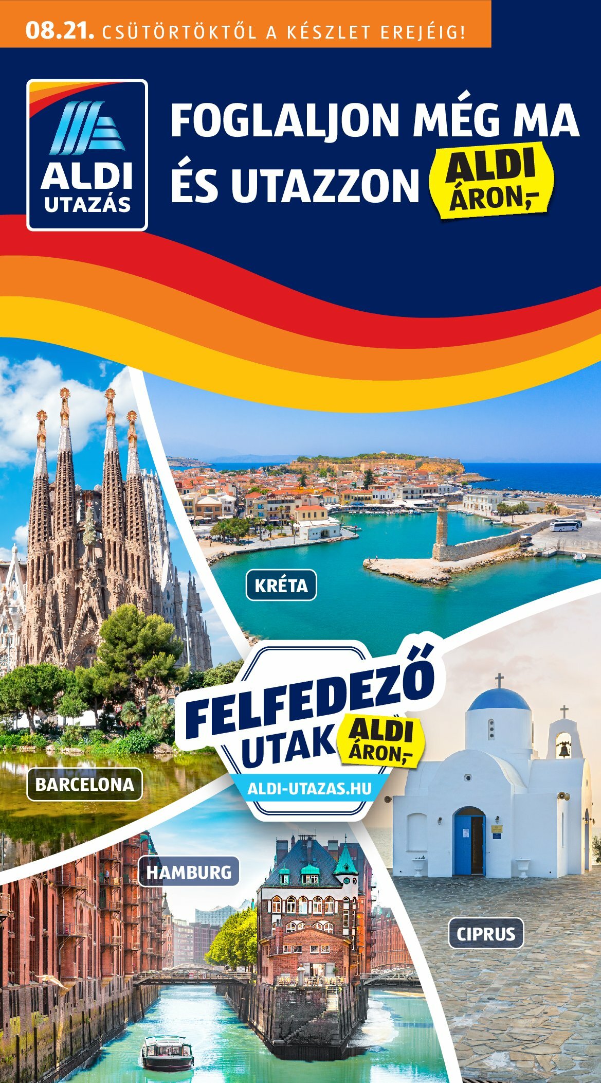 Aldi - Utazás katalógus akciós újság, érvényes 08.21. - 08.27.