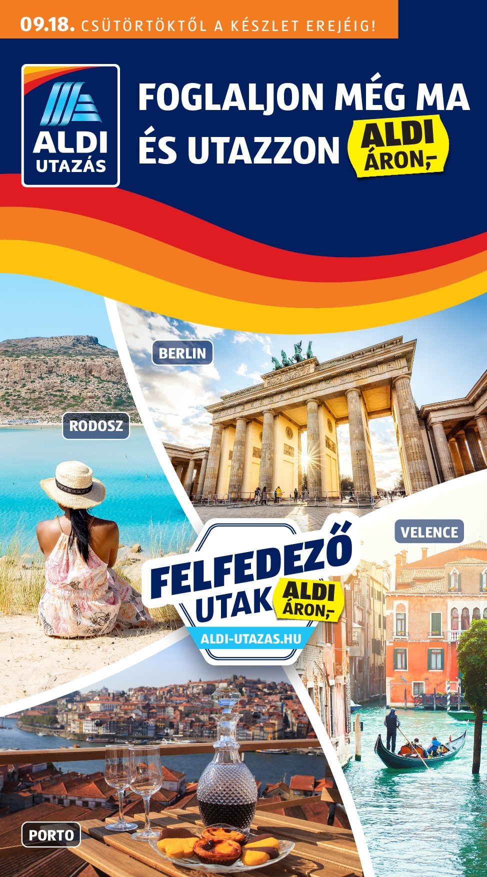 Aldi - Utazás katalógus akciós újság, érvényes 09.18. - 09.24.
