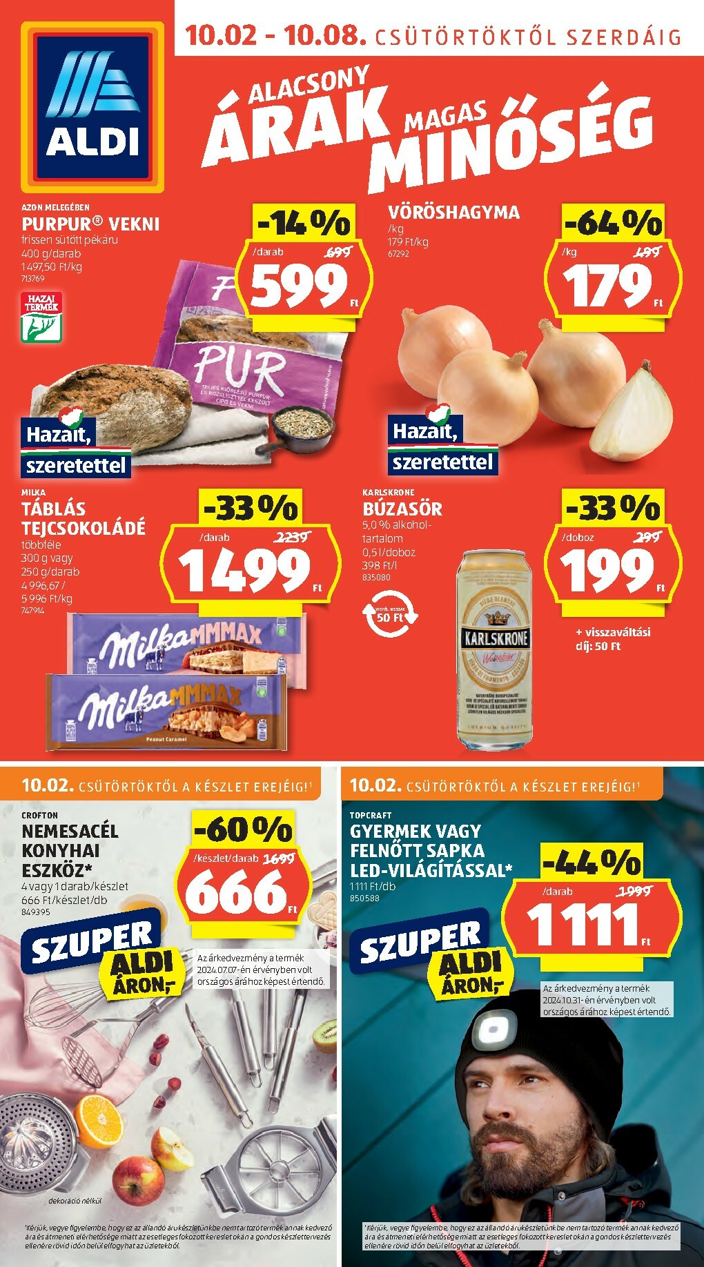 Aldi akciós újság, érvényes 10.02. - 10.08.