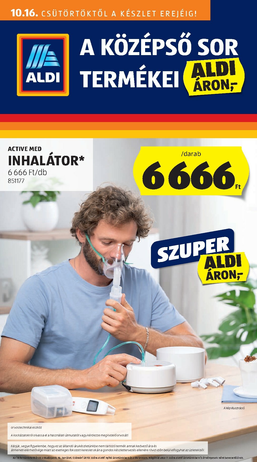 Aldi - Középső sor termékei akciós újság, érvényes 10.16. - 10.22.