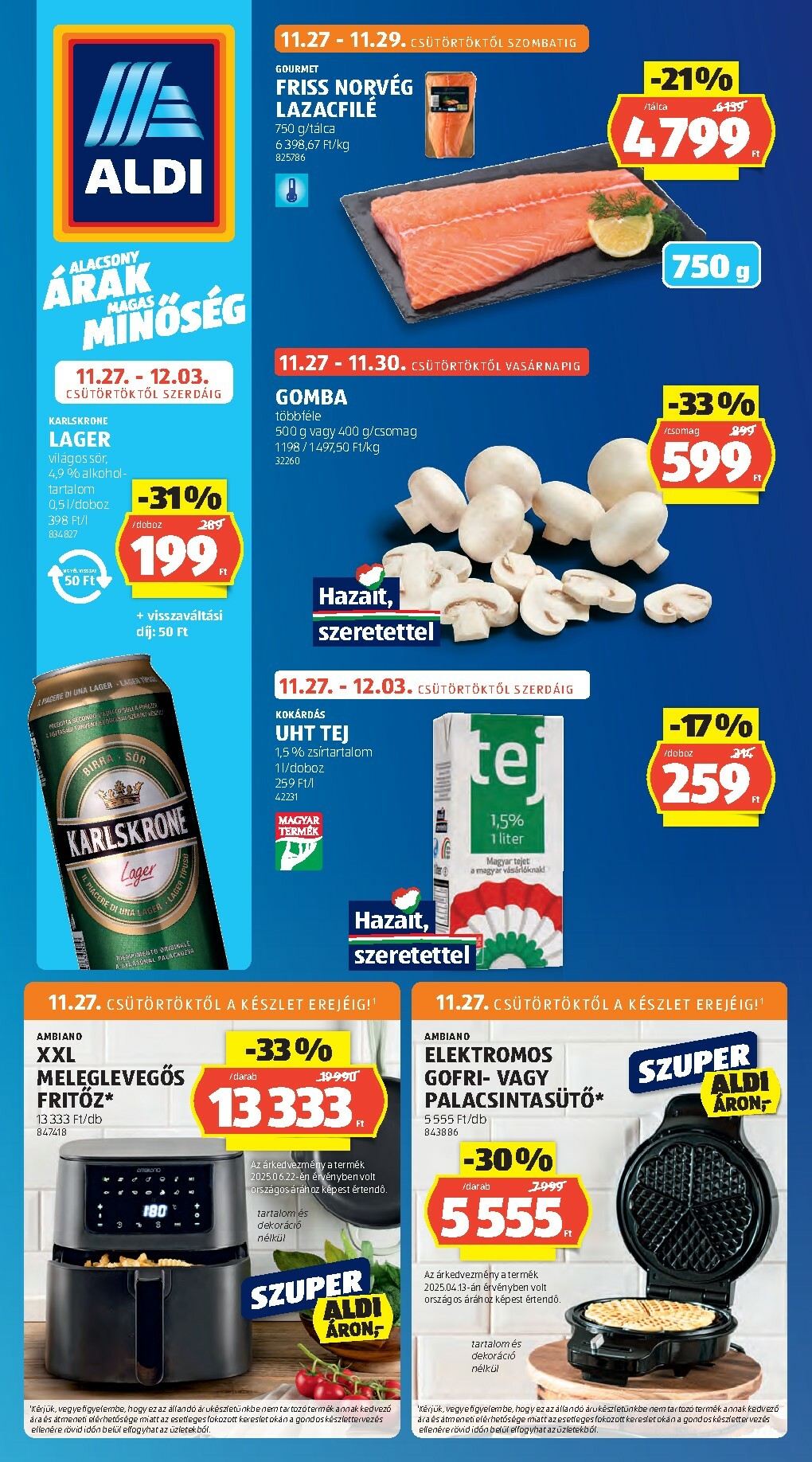 Aldi akciós újság, érvényes 11.27. - 12.03.
