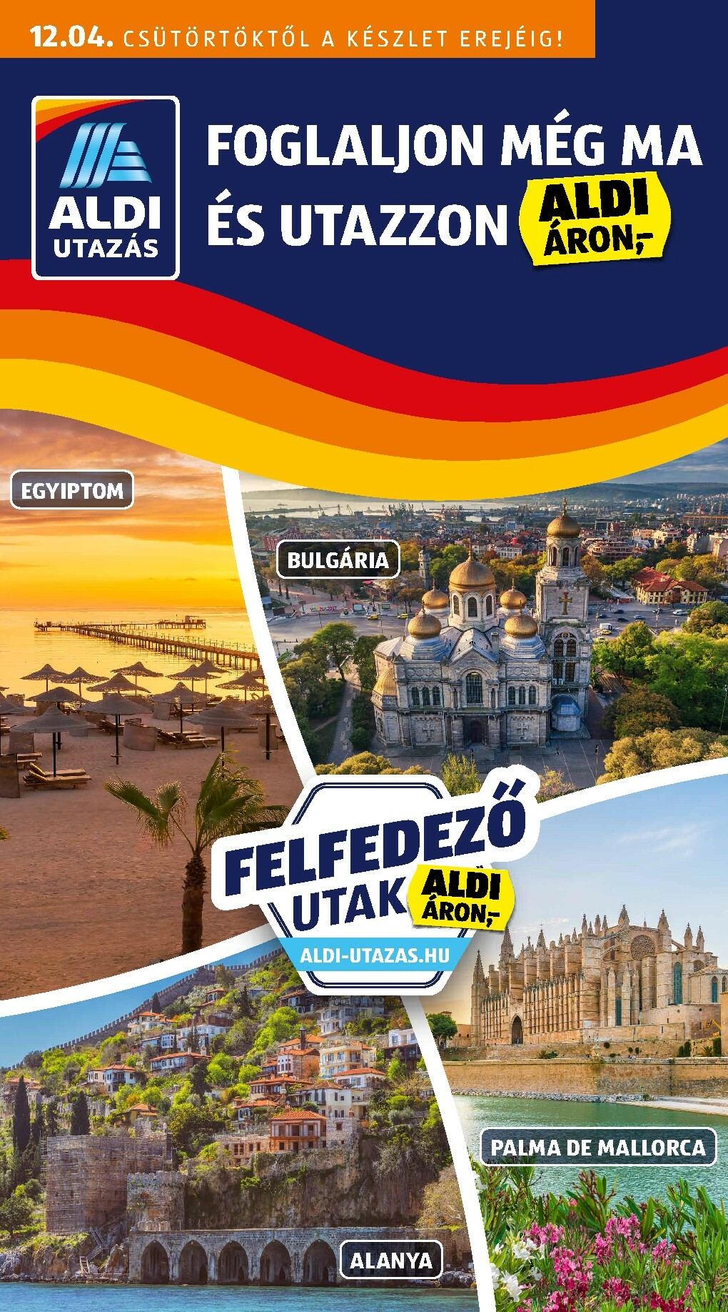 Aldi - Utazás katalógus akciós újság, érvényes 12.04. - 12.24.