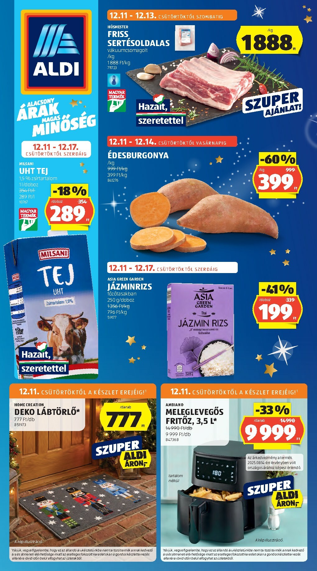 Aldi akciós újság, érvényes 12.11. - 12.17.