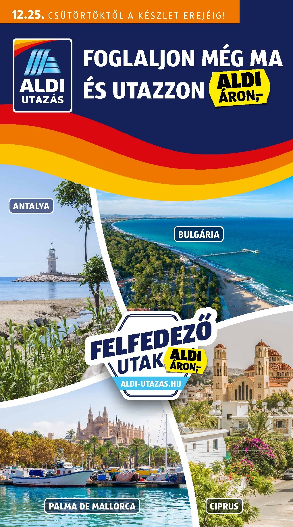 Aldi - Utazás katalógus akciós újság, érvényes 12.25. - 12.31.