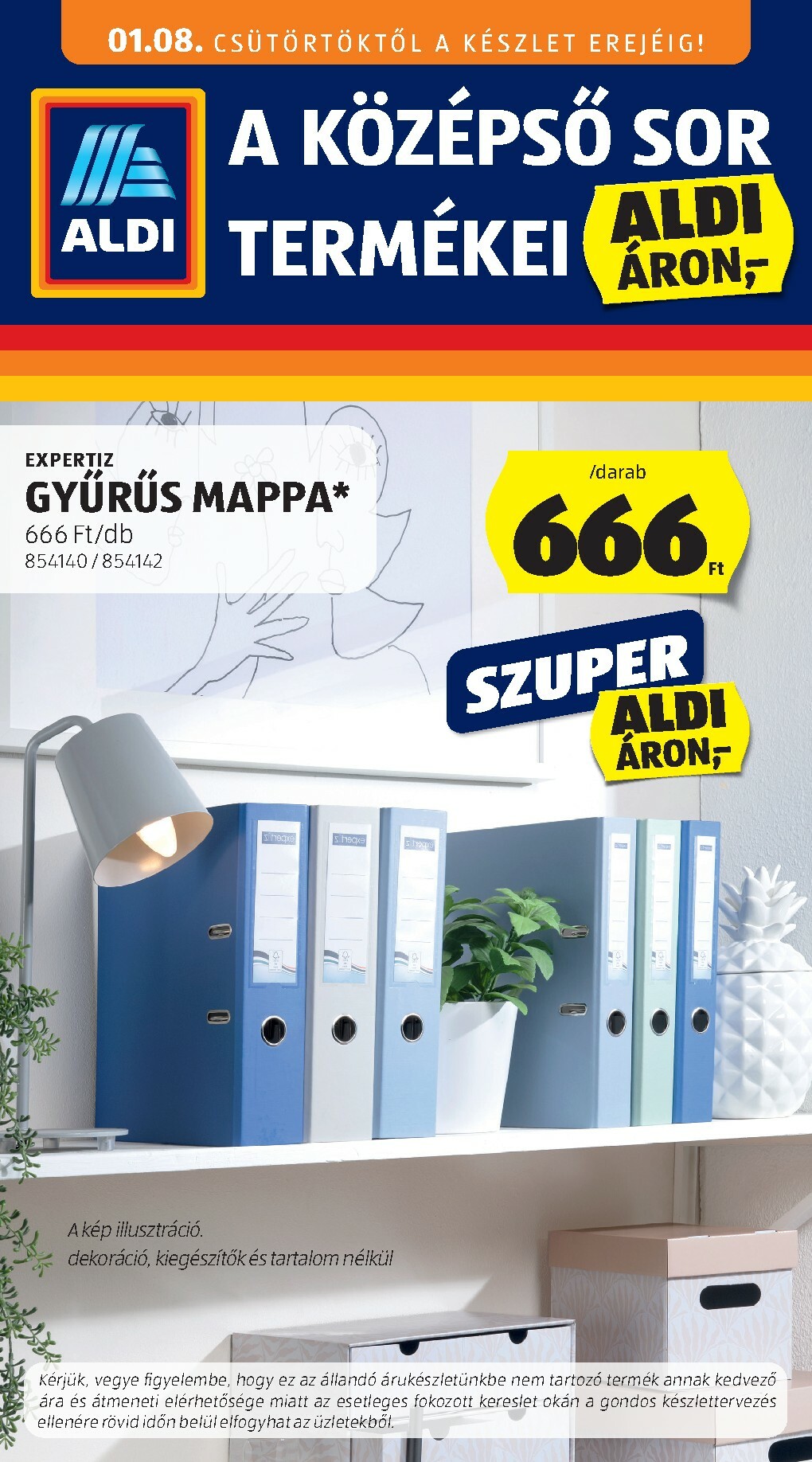 Aldi - Középső sor termékei akciós újság, érvényes 01.08. - 01.14.