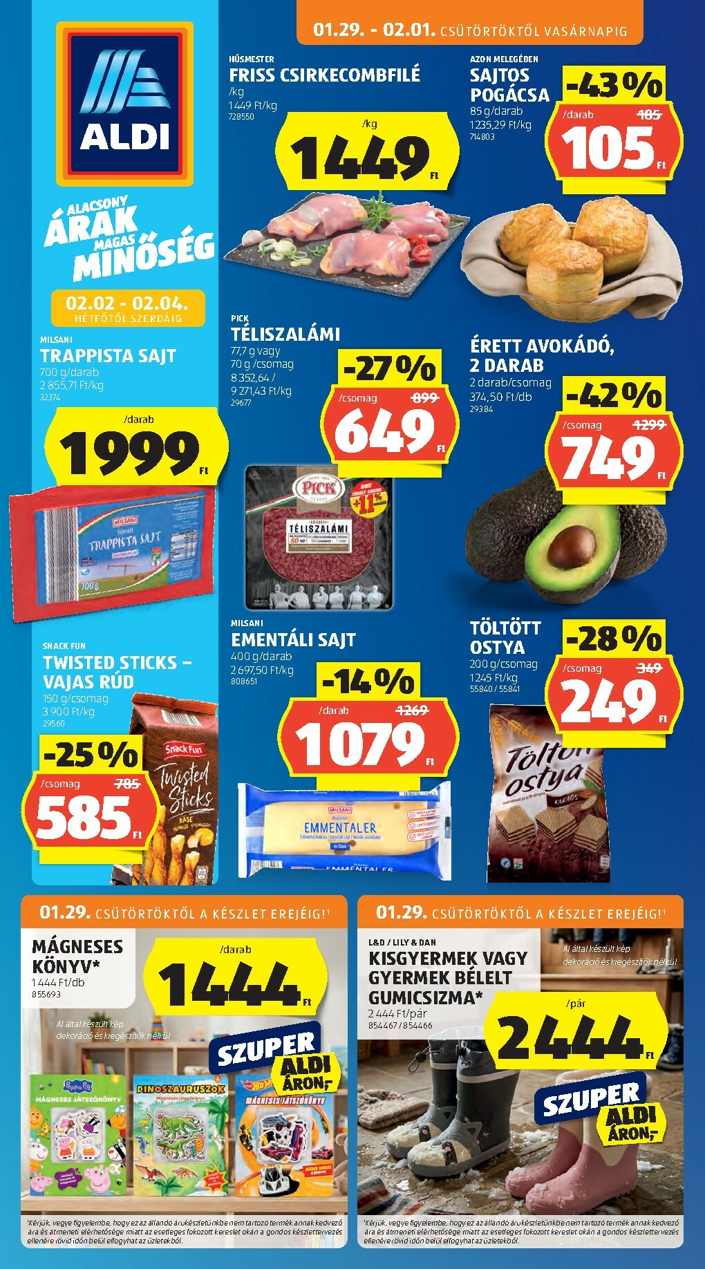Aldi akciós újság, érvényes 01.29. - 02.04.