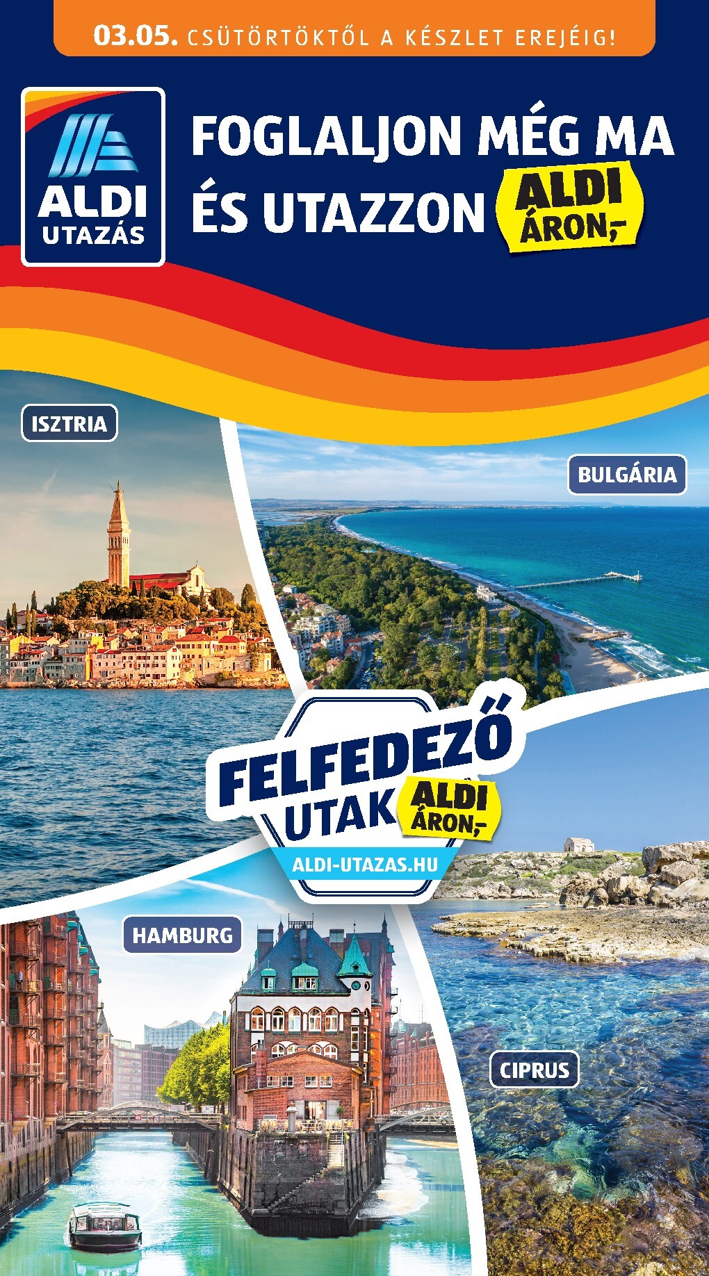 Aldi - Utazás katalógus akciós újság, érvényes 2026.03.05. - 2026.03.11.