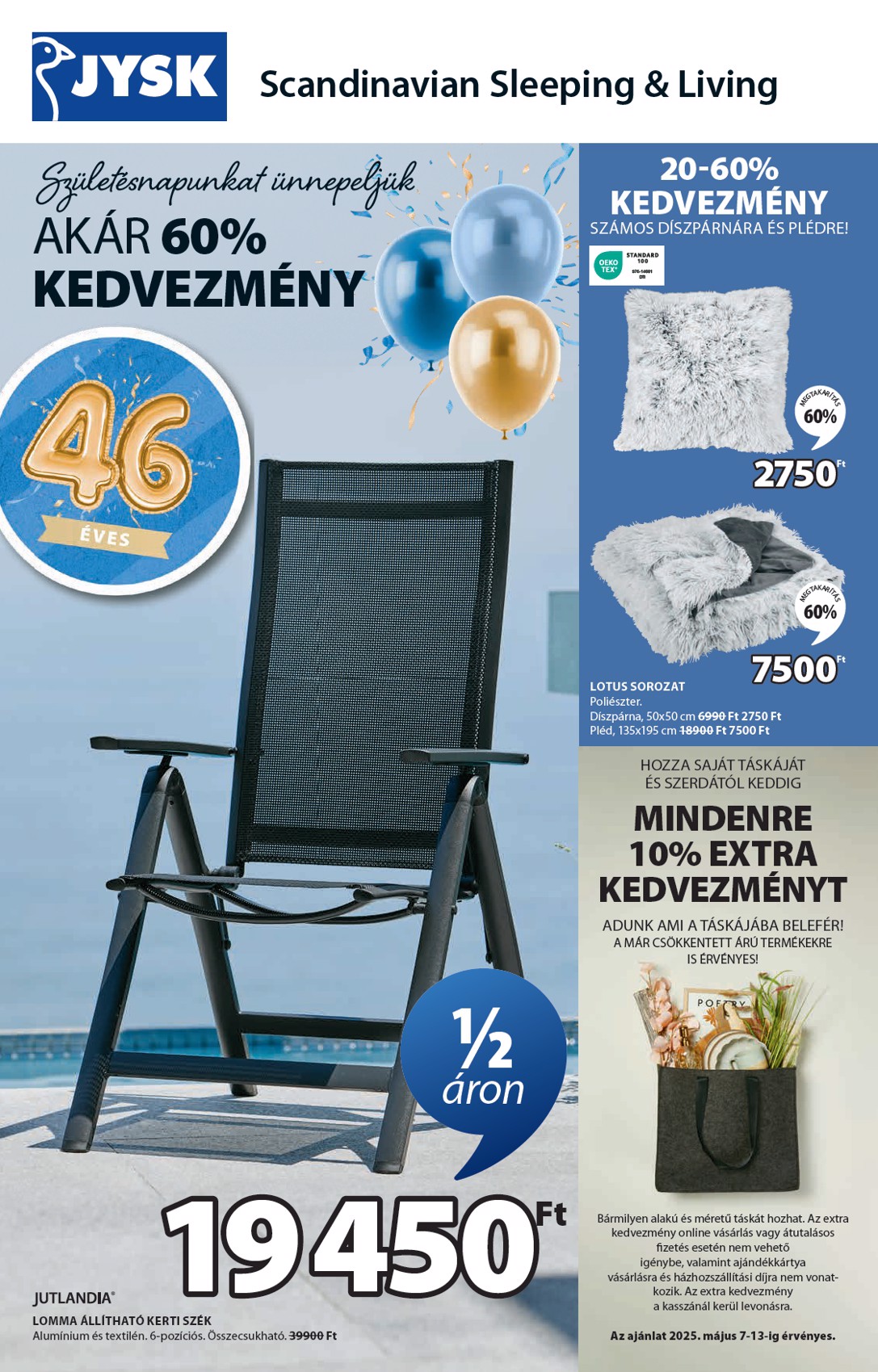 JYSK akciós újság, érvényes 05.07. - 05.18.