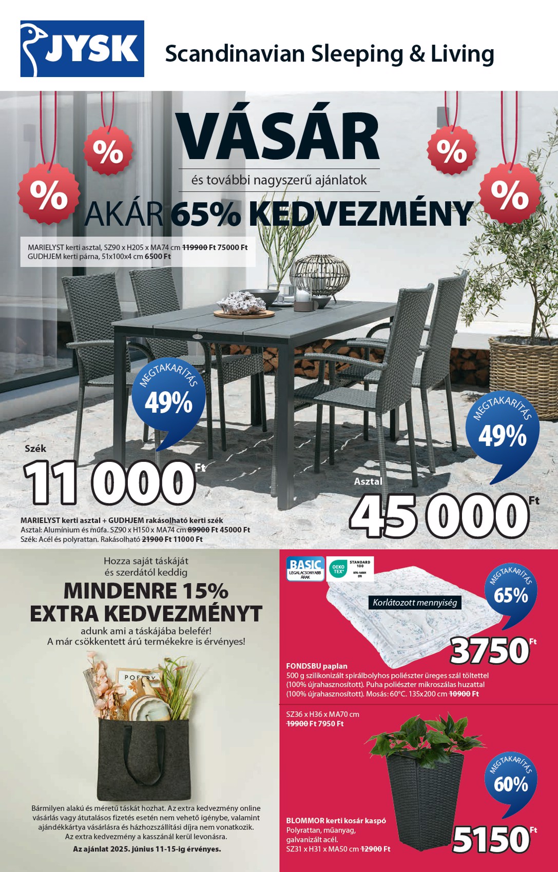 JYSK akciós újság, érvényes 06.11. - 06.22.