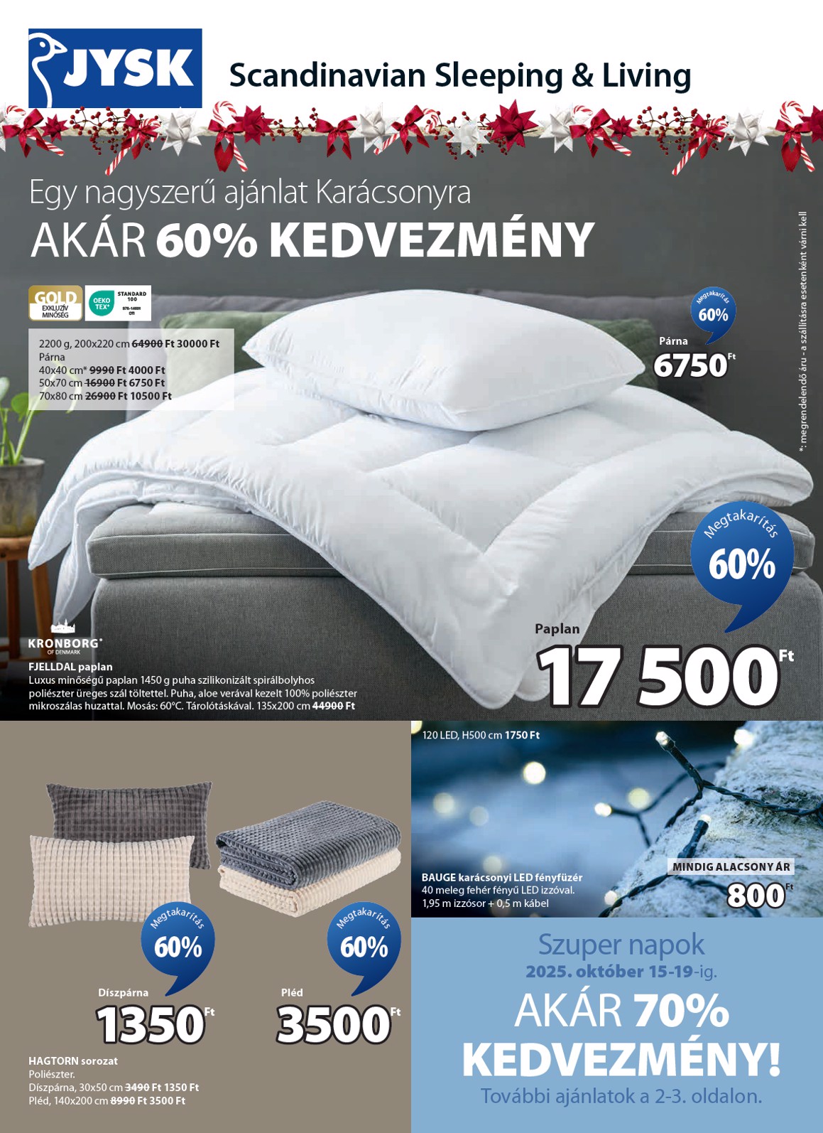 JYSK akciós újság, érvényes 10.15. - 11.30.