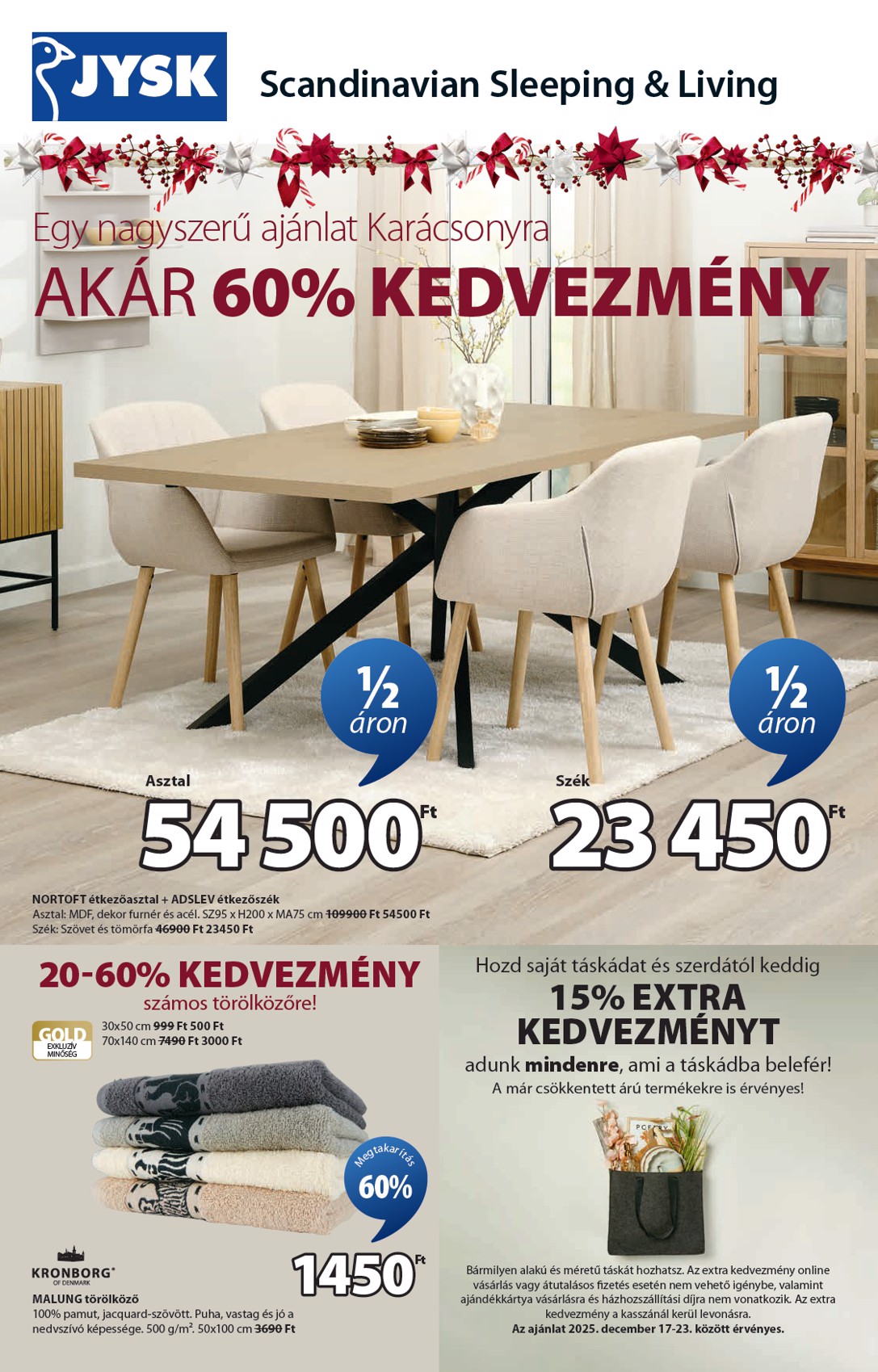 JYSK akciós újság, érvényes 12.17. - 12.30.